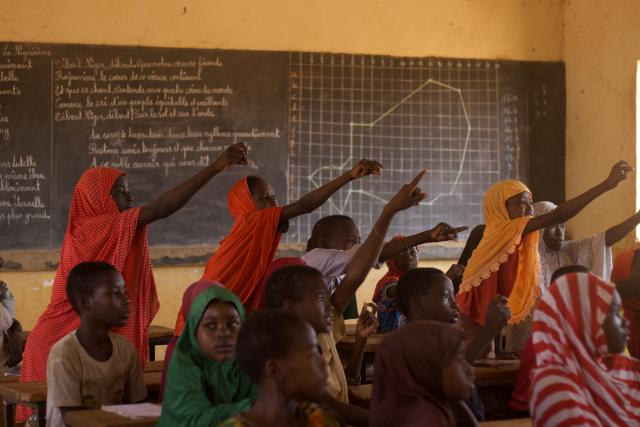 Enfants à l'école au Niger
