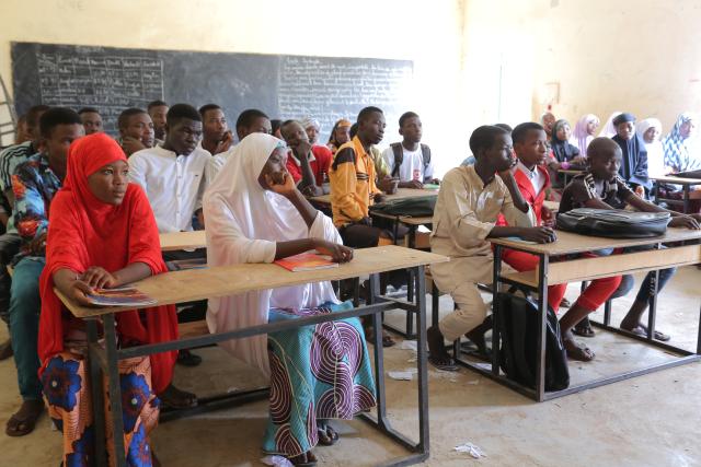 Élèves en classe au Niger