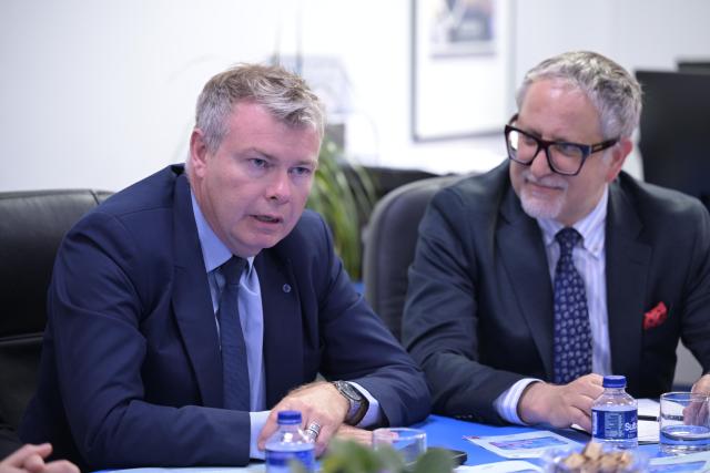 H.E. Charge D'Affair Luxembourg Embassy in Pristina and Minister of Health 