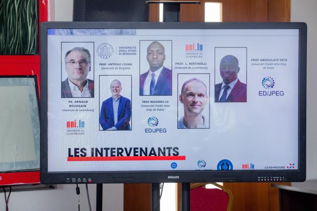 Photos des intervenants au séminaire