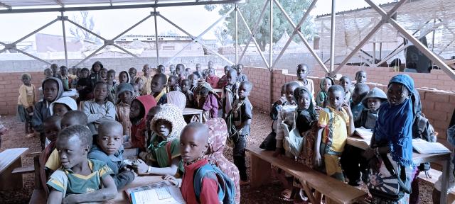 Salle de classe au Burkina Faso