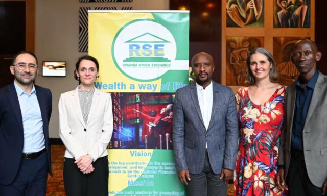 Paul Chahine (LuxSE), Chiara Caprioli (LuxSE), Pierre Celestin Rwabukumba (RSE), Laura Bierer (LuxDev), Valence Mushimwe (LuxDev)