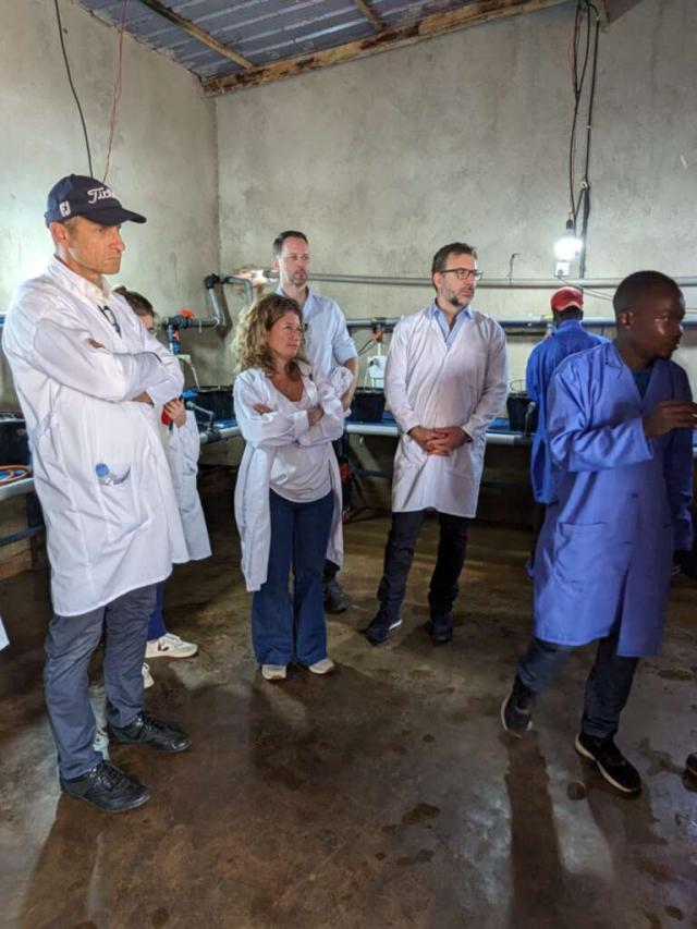 Visit of a company hatchery for fish seed production