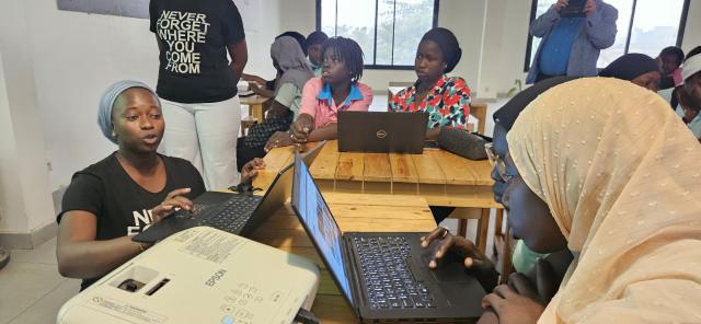 Jeunes filles en formation