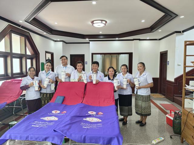 Lao Red cross team