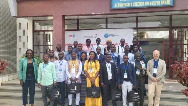Photo de groupe des doctorants 