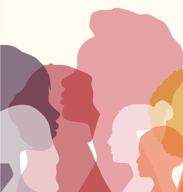 Coloured shades of women