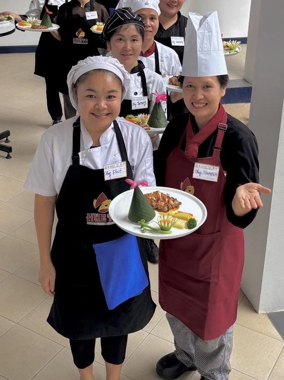 Student and chef