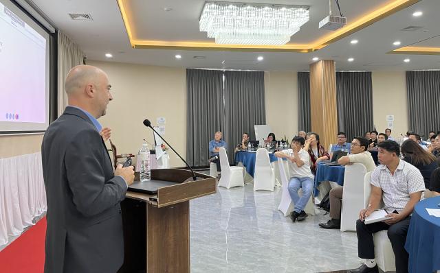 Francois is giving remarks for the workshop